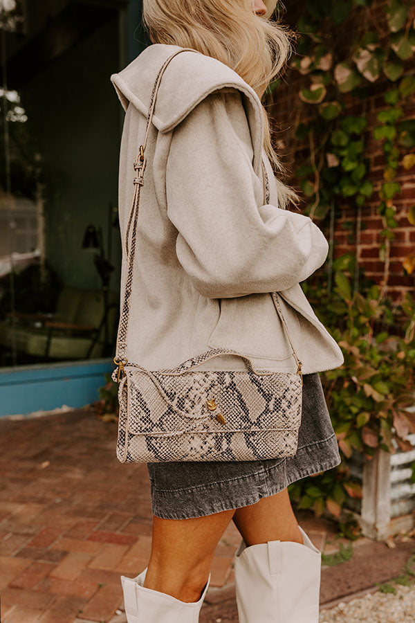 Exclusive Party Faux Leather Purse in Snake Print Image - 3