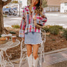Small Town Bistro Color Block Cardigan Image - 1