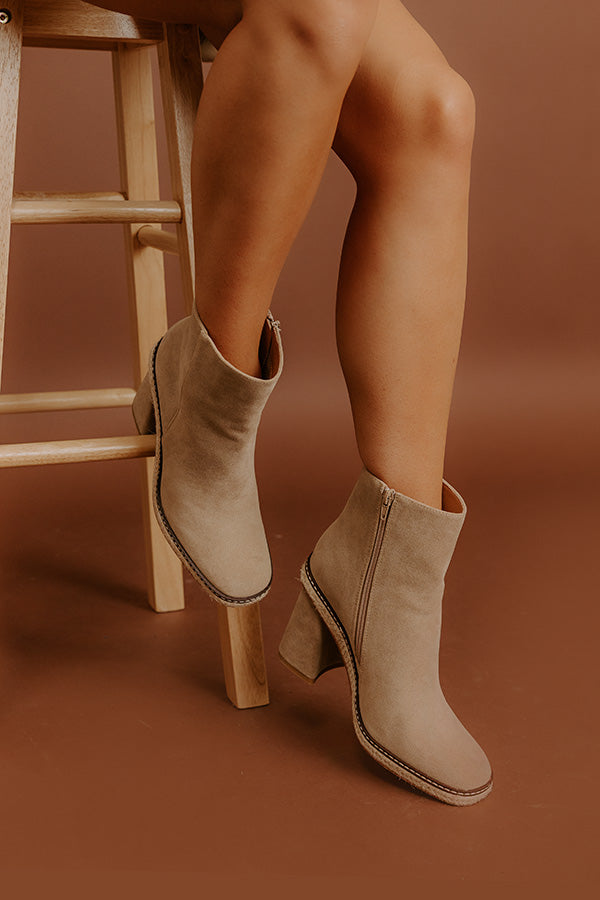 The Adalynn Faux Suede Bootie