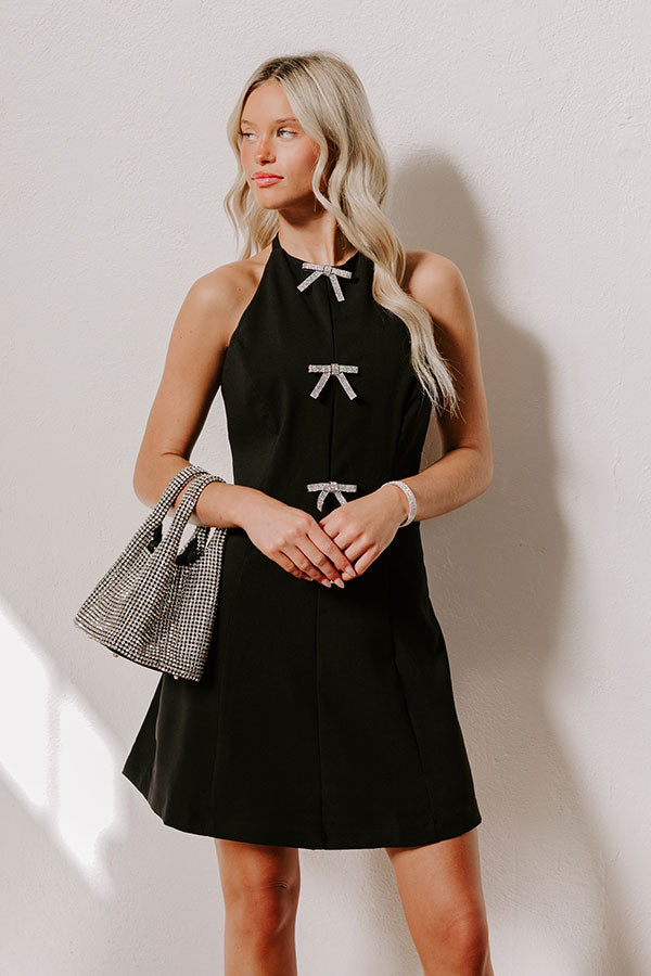 Chic Coquette Halter Mini Dress Image - 1