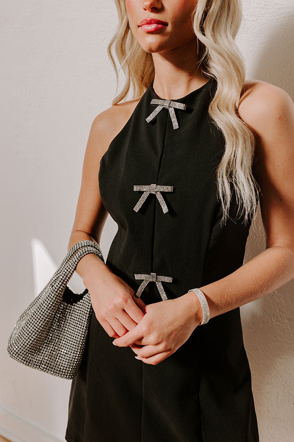 Chic Coquette Halter Mini Dress Image - 3