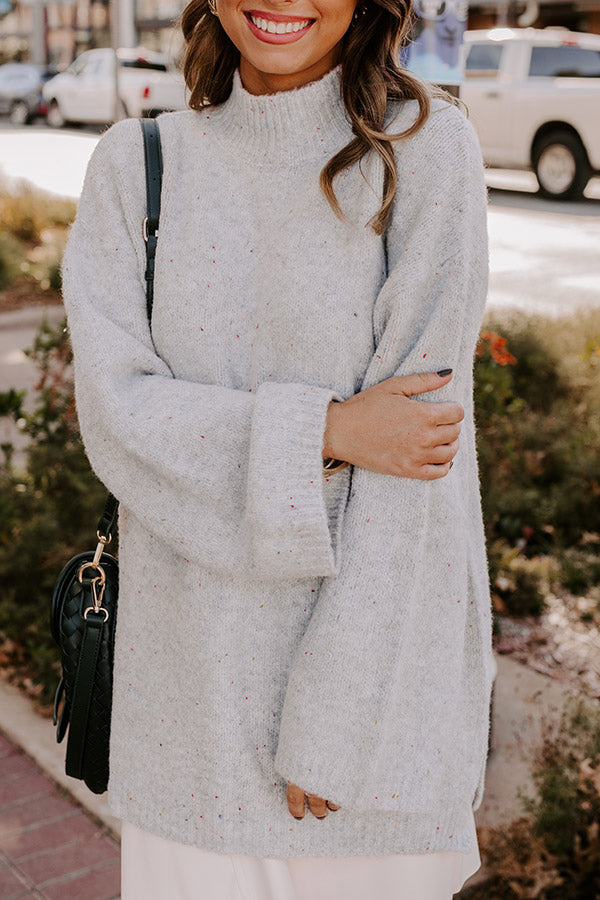 Cool Weather Confetti Knit Sweater Image - 2