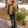 Cozy Casual High Waist Wide Leg Pants in Hunter Green Image - 1