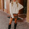 Snow Capped Mountains Cable Knit Sweater Image - 1