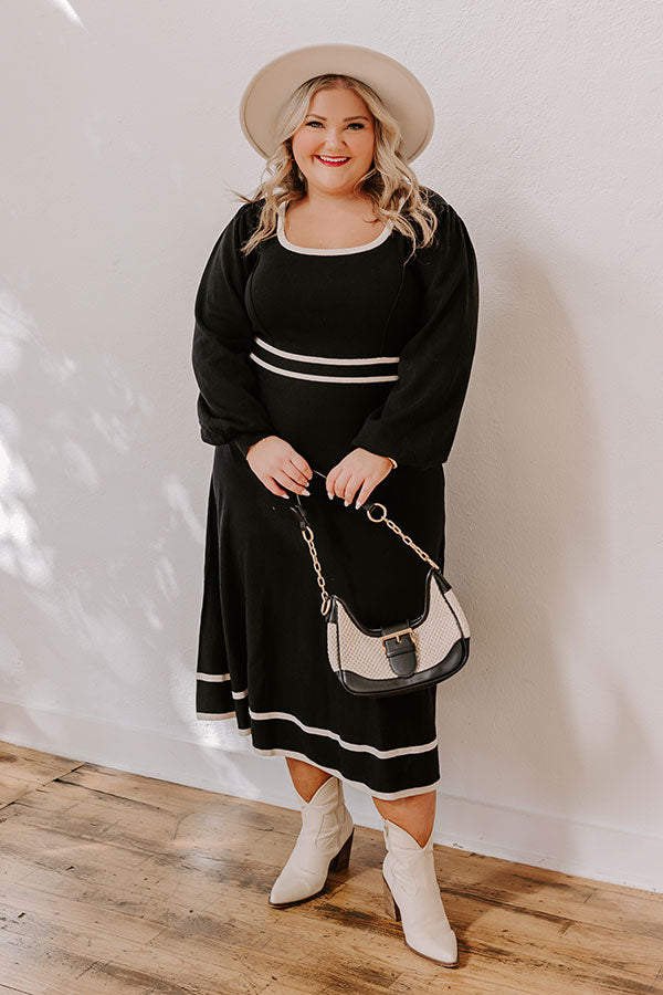Sweet Whispers Knit Midi Curves Image - 3
