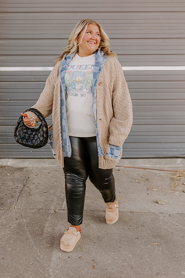 Cafe Cuddles Knit Jacket Curves Image - 1