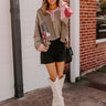Autumn Brunch Waffle Knit Henley Top Image - 1