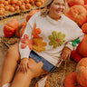 Floral Fields Knit Sweater Curves Image - 1