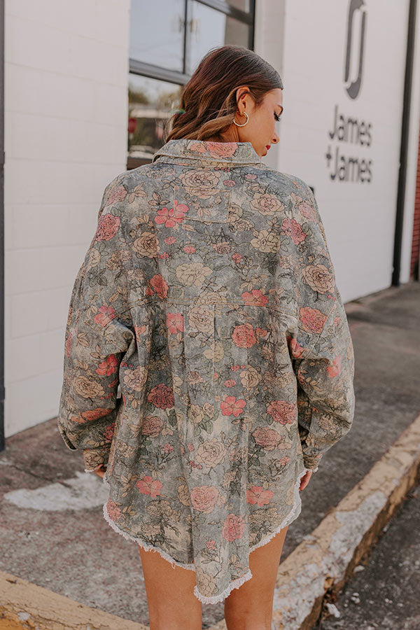 Pocket Full Of Roses Denim Jacket Image - 2