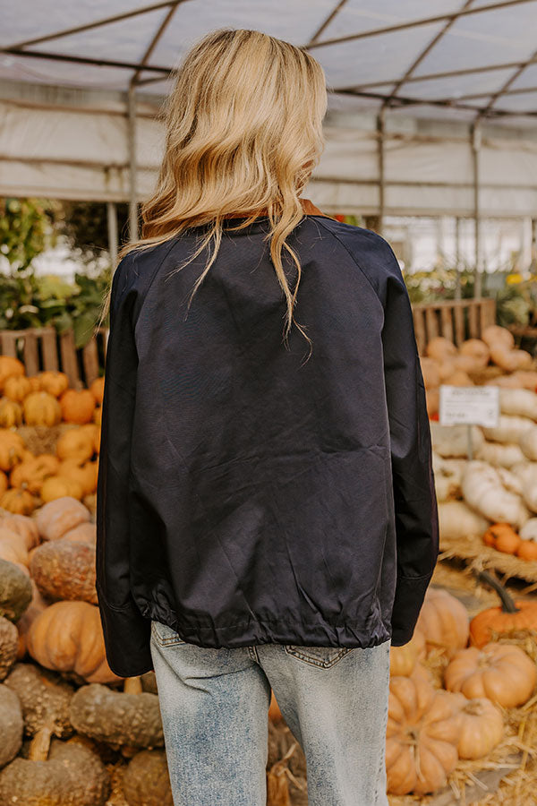 Crisp Mornings Cargo Jacket in Navy Image - 5