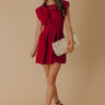 Exclusive Party Mini Dress in Wine Image - 1