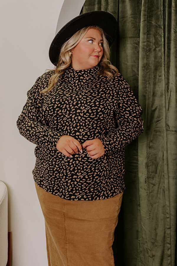 Charming Encounters Knit Sweater Top Curves Image - 4