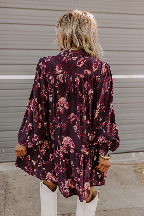 Napa Nights Floral Mini Dress Image - 5