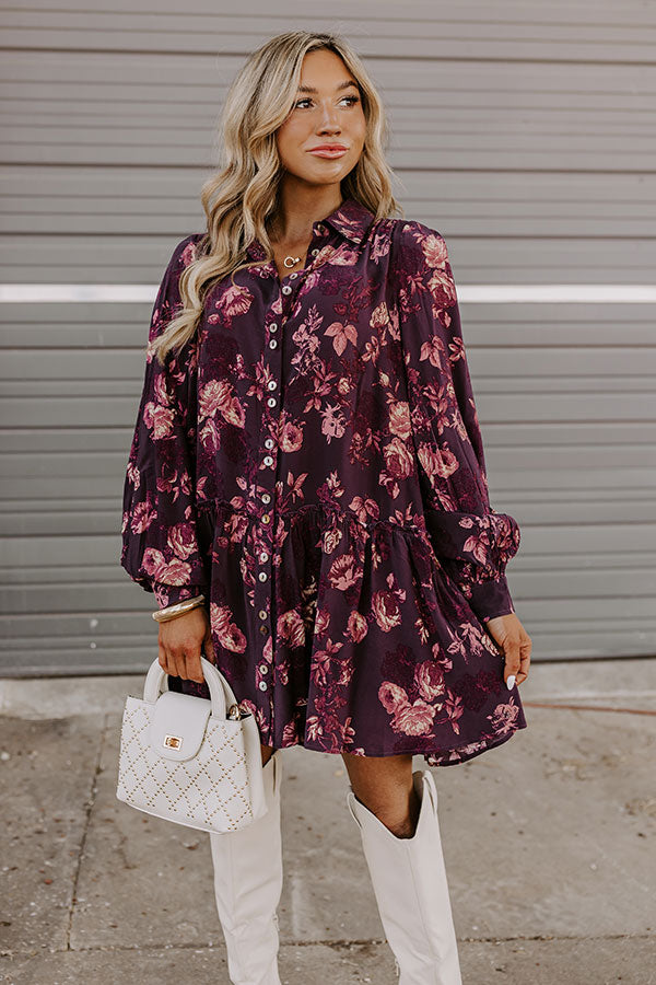 Napa Nights Floral Mini Dress Image - 2
