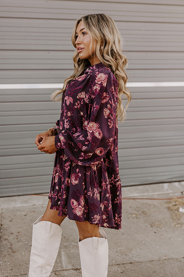 Napa Nights Floral Mini Dress Image - 4