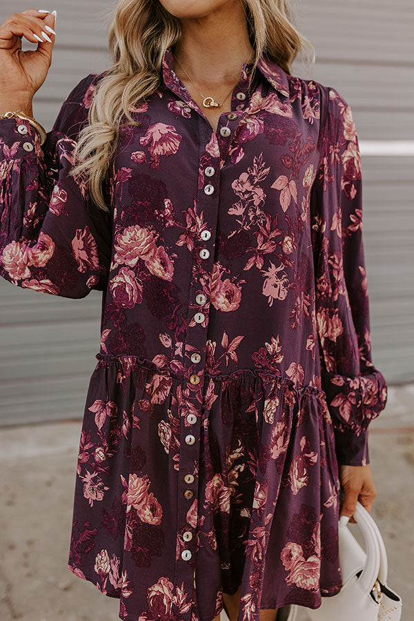 Napa Nights Floral Mini Dress Image - 3
