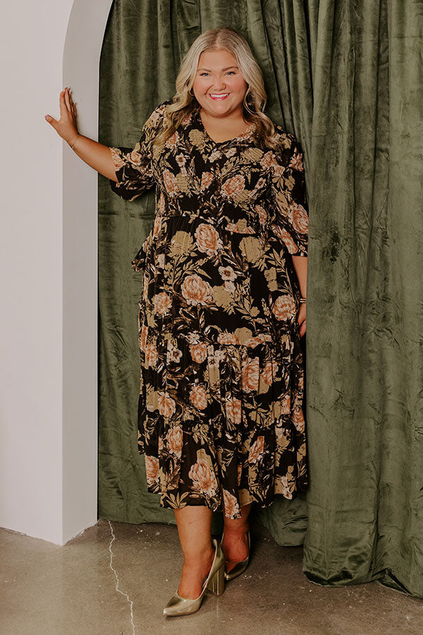 Ethereal Moments Floral Midi Curves Image - 1
