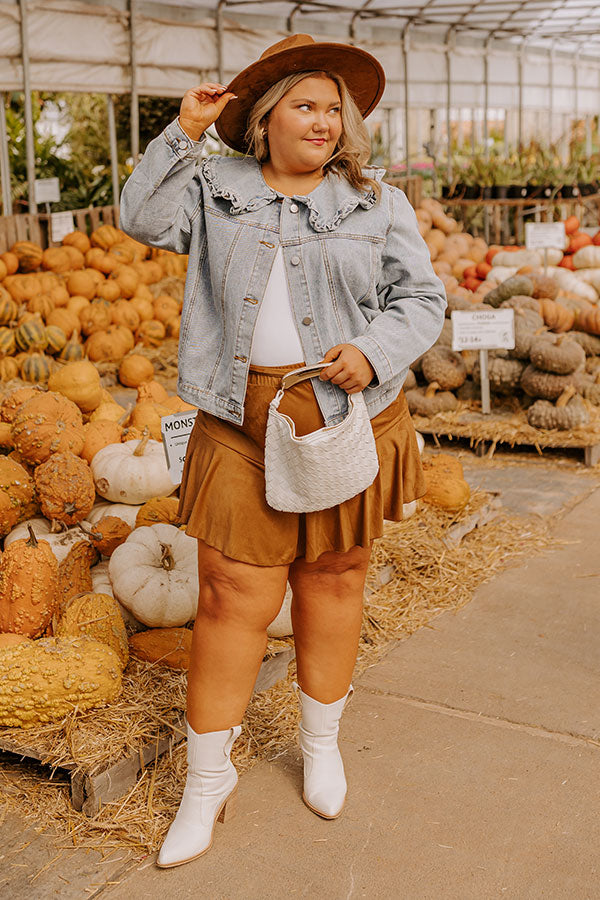 Rustic Vineyard Denim Jacket Curves Image - 1