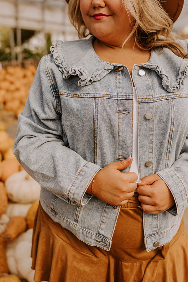 Rustic Vineyard Denim Jacket Curves Image - 3