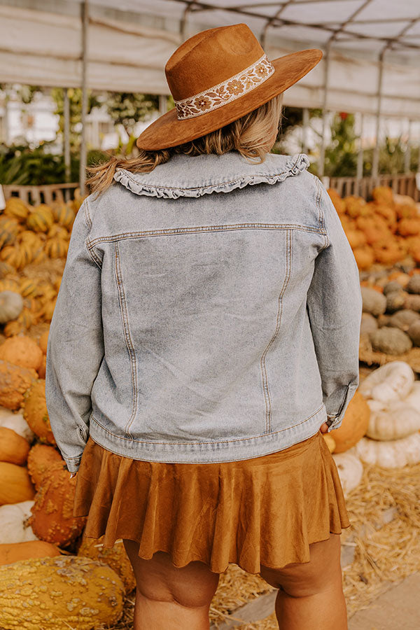 Rustic Vineyard Denim Jacket Curves Image - 5