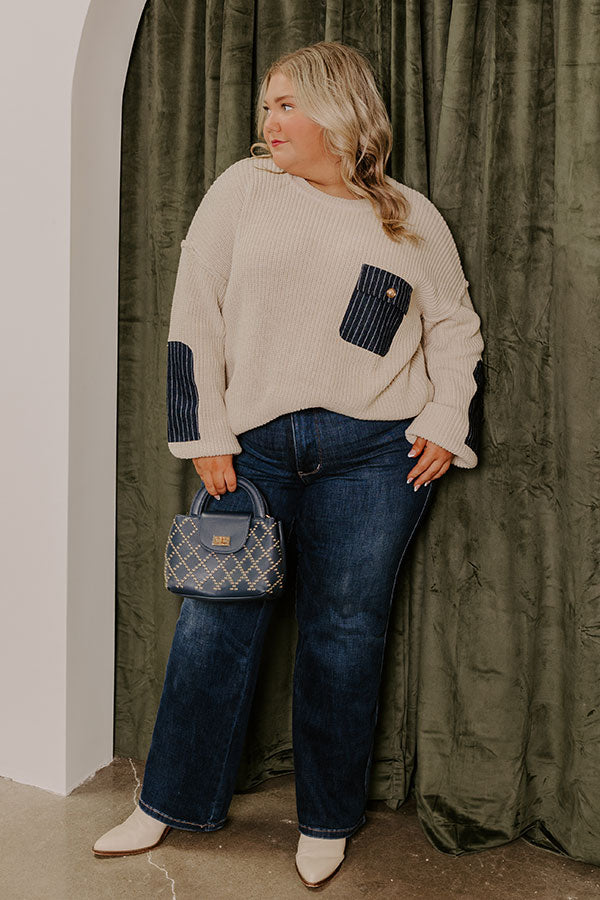 Coffee Aroma Knit Sweater Curves Image - 1