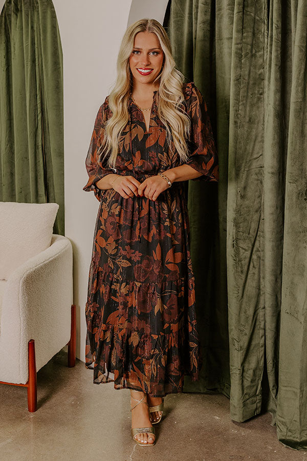 Autumn Encounters Floral Midi Image - 3