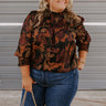 Autumn Encounters Floral Top Curves Image - 1