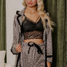 The Luna Longline Lace Bralette in Black Image - 1