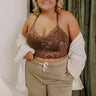 The Juliette Racerback Lace Bralette in Chocolate Curves Image - 1