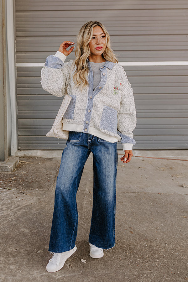 Keeping Cozy Quilted Jacket in Ivory Image - 2