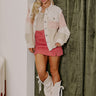 Boho Vibes Lightweight Chambray Jacket in Beige Image - 1