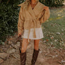 Paris Bound Jacket in Camel Image - 1