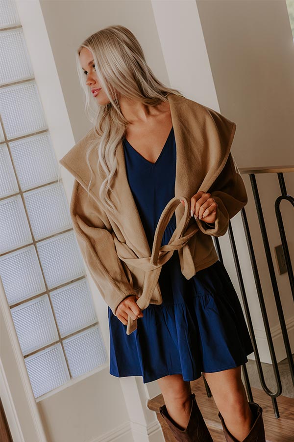 Paris Bound Jacket in Camel Image - 1
