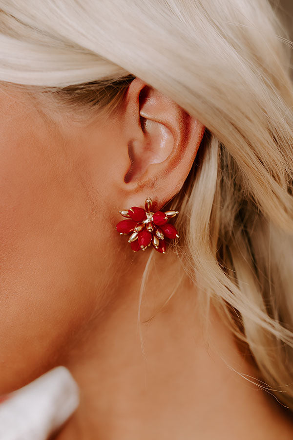 Spotlight Darling Earrings in Red Image - 2