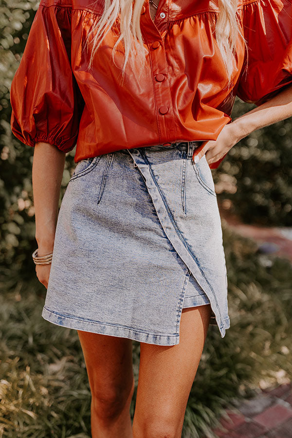 The Evelyn High Waist Asymmetrical Skort Image - 3