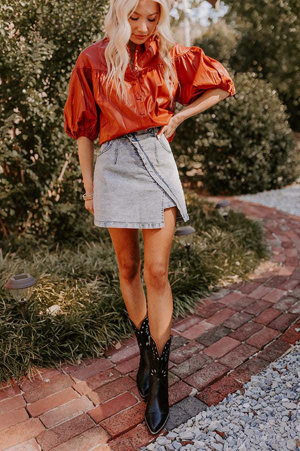 The Evelyn High Waist Asymmetrical Skort Image - 1