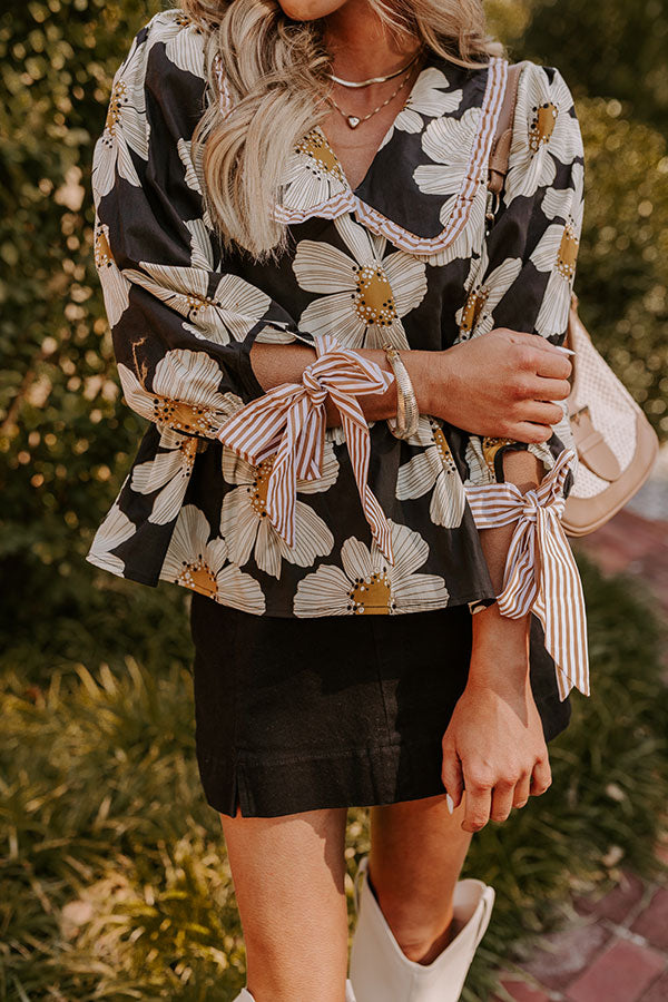 Posh Lifestyle Floral Top Image - 3