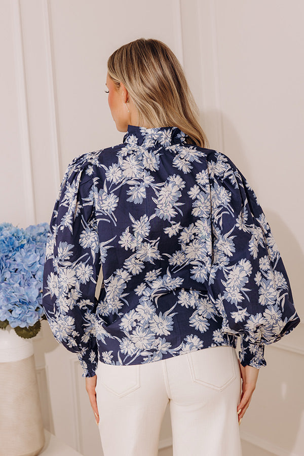 Kind Glance Floral Button Up Image - 5