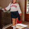 Holiday Vibes Knit Sweater in Sleigh Ivory Curves Image - 1