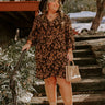 Maple Dreams Floral Mini Dress Curves Image - 1
