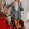 Boss Babe Tweed Blazer in Teal Image - 1