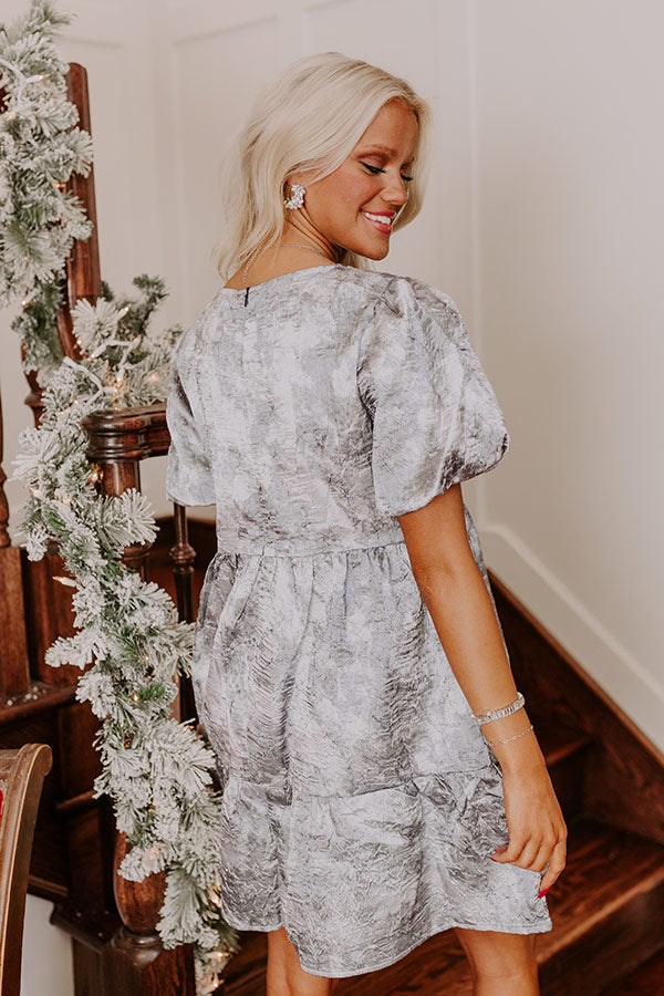 Glistening Smile Rhinestone Embellished Mini Dress Image - 5