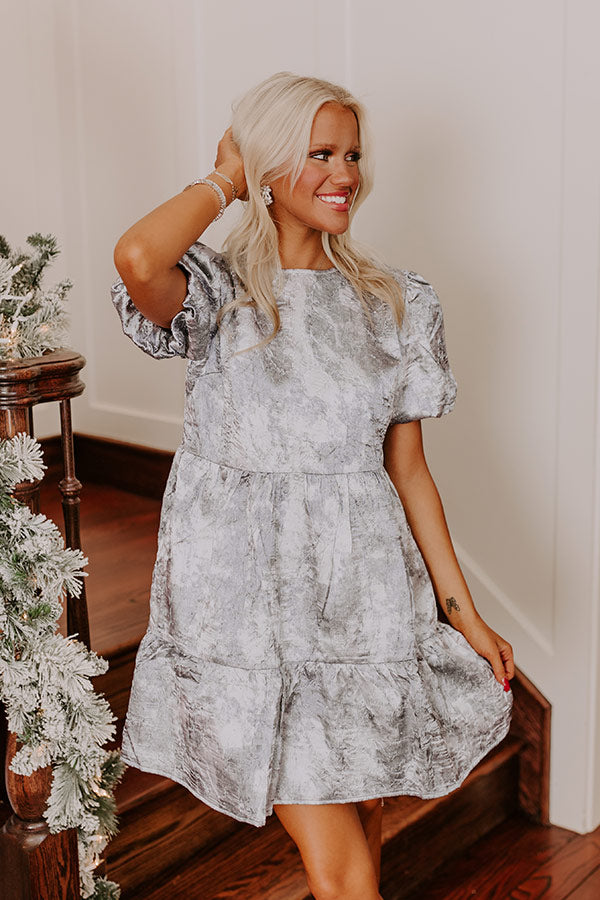 Glistening Smile Rhinestone Embellished Mini Dress Image - 4
