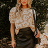 Block Party Cutie Floral Knit Top in Beige Image - 1