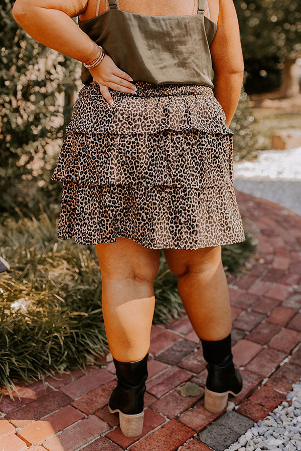 The Emily High Waist Tiered Mini Skirt Curves Image - 5