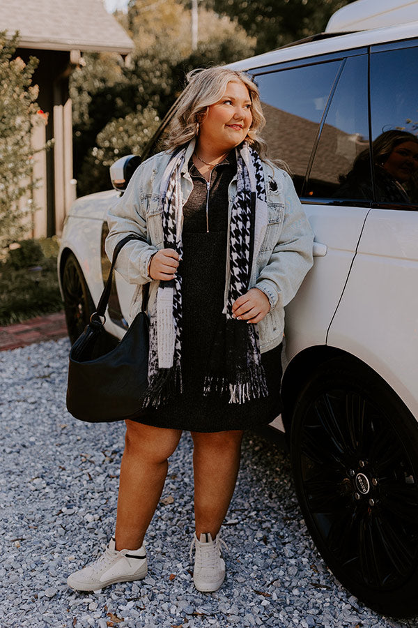 Lively Lattes Ribbed Sweater Dress Curves Image - 4