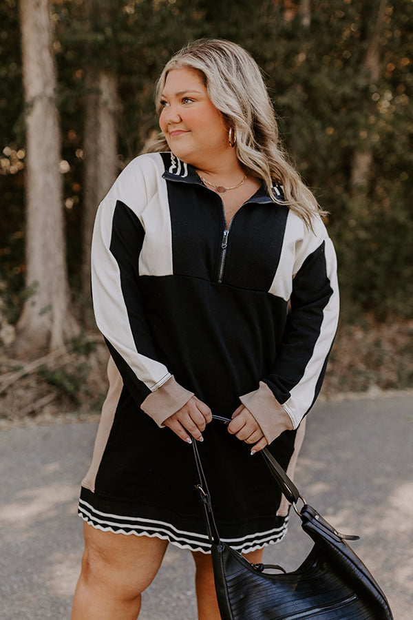 Casual Couture Color Block Mini Dress Curves Image - 3