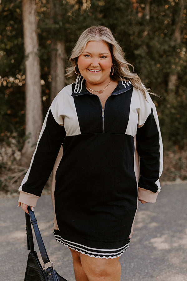 Casual Couture Color Block Mini Dress Curves Image - 2