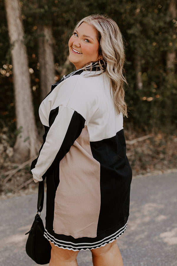 Casual Couture Color Block Mini Dress Curves Image - 4