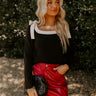 Small Town Bistro Knit Top in Black Image - 1